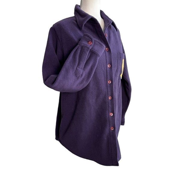 Looney Tunes 2001 Tweety Bird Fleece Shacket in Purple Women's Size 14W/16W - Picture 4 of 8